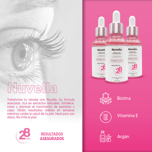 Nuvella- Serum de Pestañas y Cejas